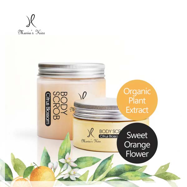 Organic Plant Extract Body Exfoliating and Whitening Cream-Sweet Orange Flower
